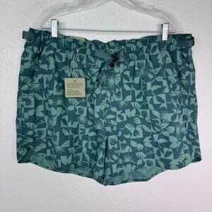 REI Trail Made Amphib Shorts Womens 1X Hiking Hike Swim Sun Peak Jasper Green